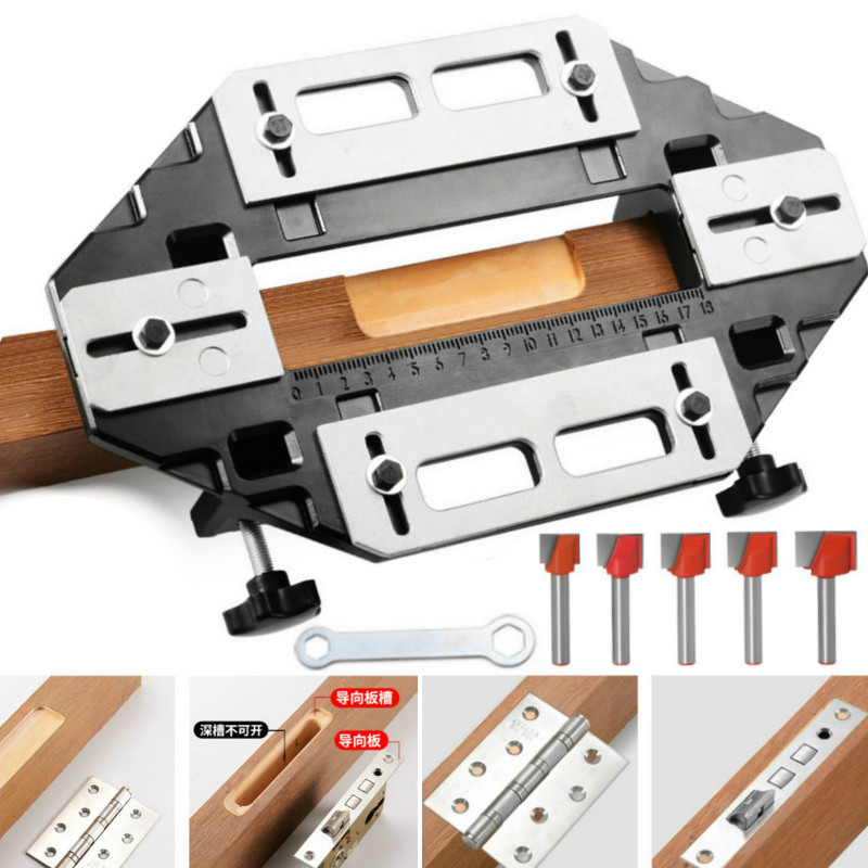 Dowel Jig Kit - 라우터 비트가있는 새로운 목공 슬롯 로케이터