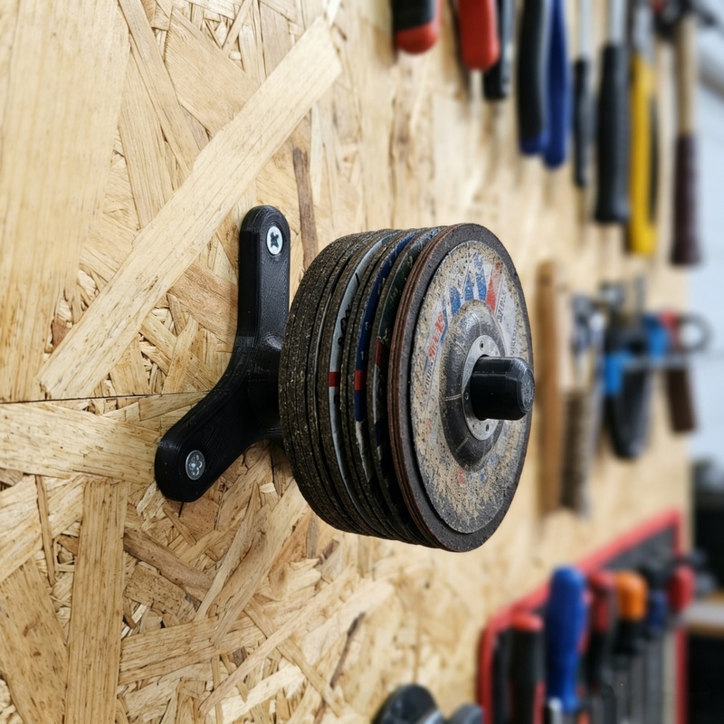 Workshop Tools Wall - 125mm 앵글 그라인더용 1개 벽걸이 그라인더