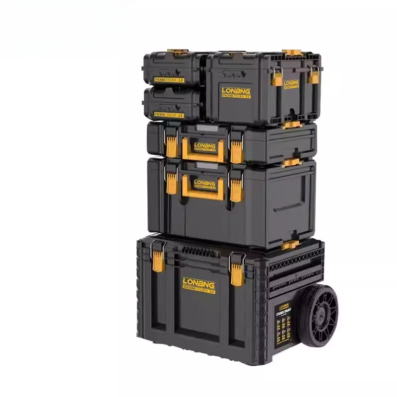 Workshop Garage Tools Manufacturer - 공구함 적층형 헤비듀티 잠금장치가 있는 금속