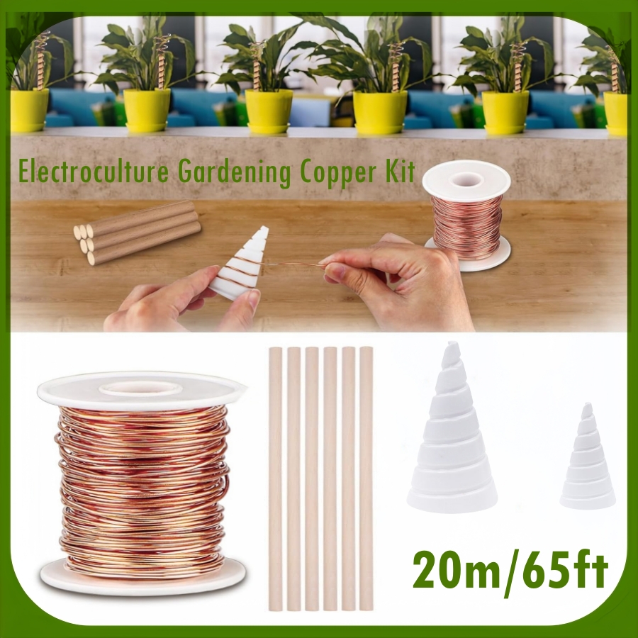 Dowel Jig Kit - 20m/65ft 전기 배양 원예 구리 키트,