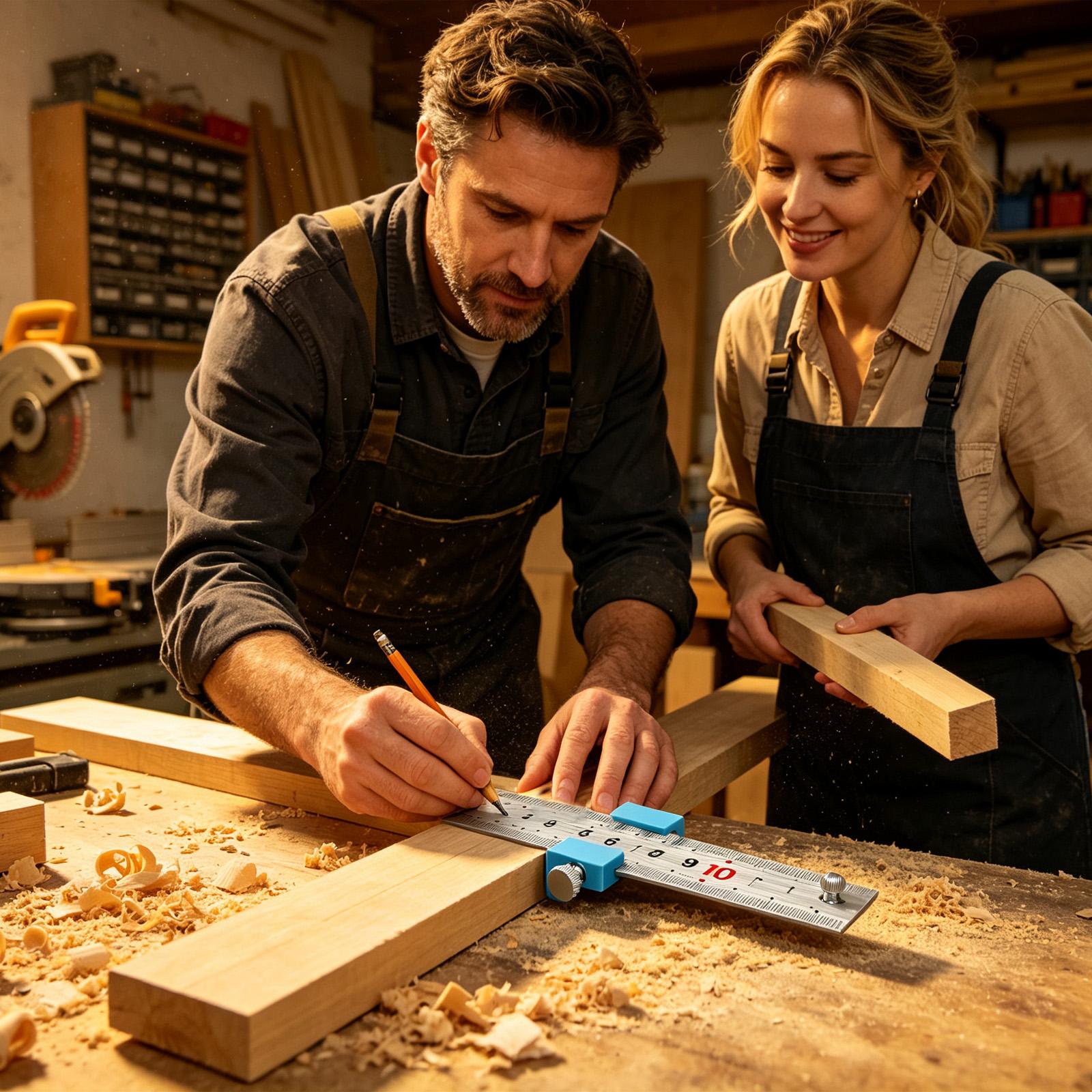 Tools For Woodworking Workshop - 목공 도구 목공 자 측정용 스크라이빙