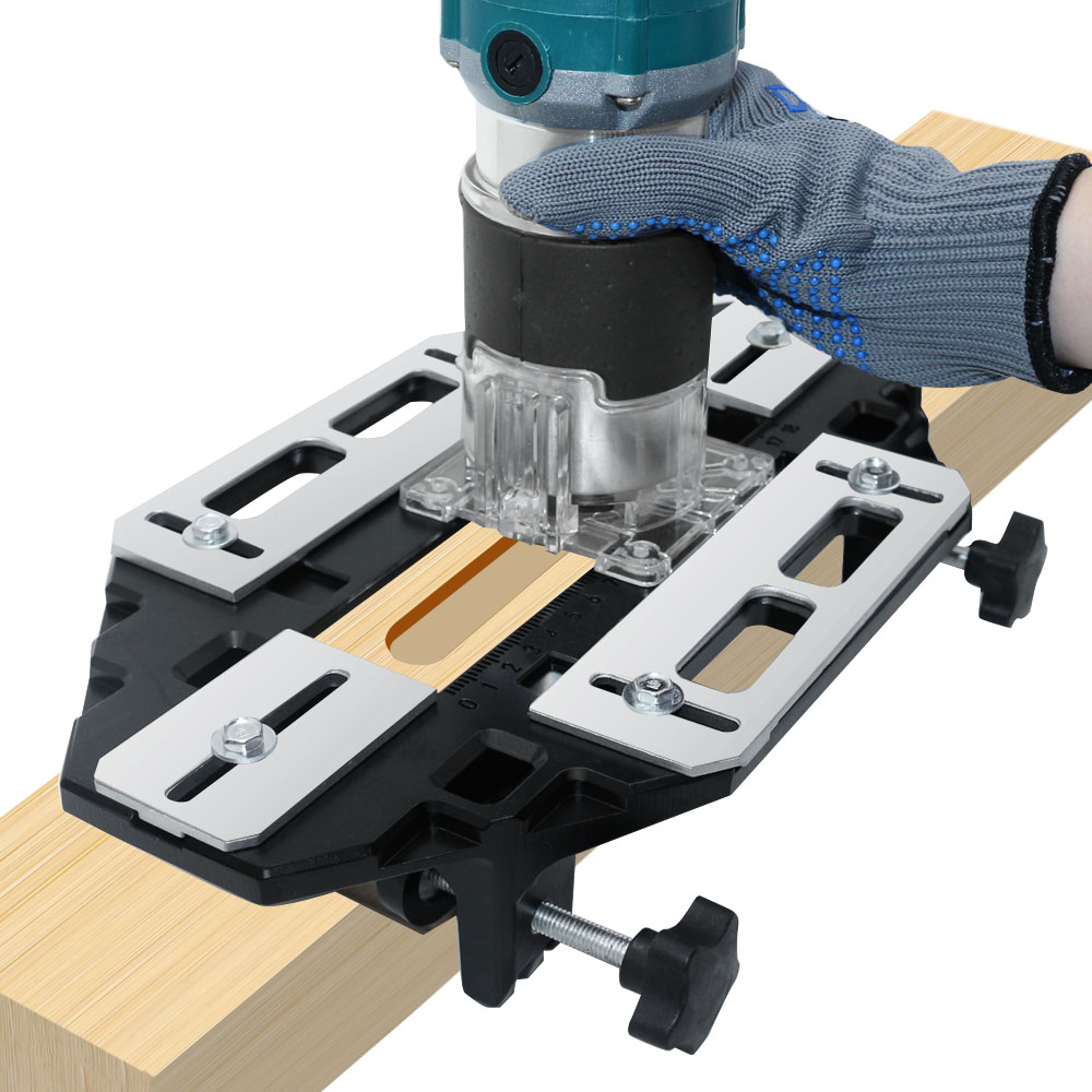 라우터 비트가있는 새로운 목공 슬롯 로케이터 알루미늄  - Dowel Jig Kit 리뷰 및 가격