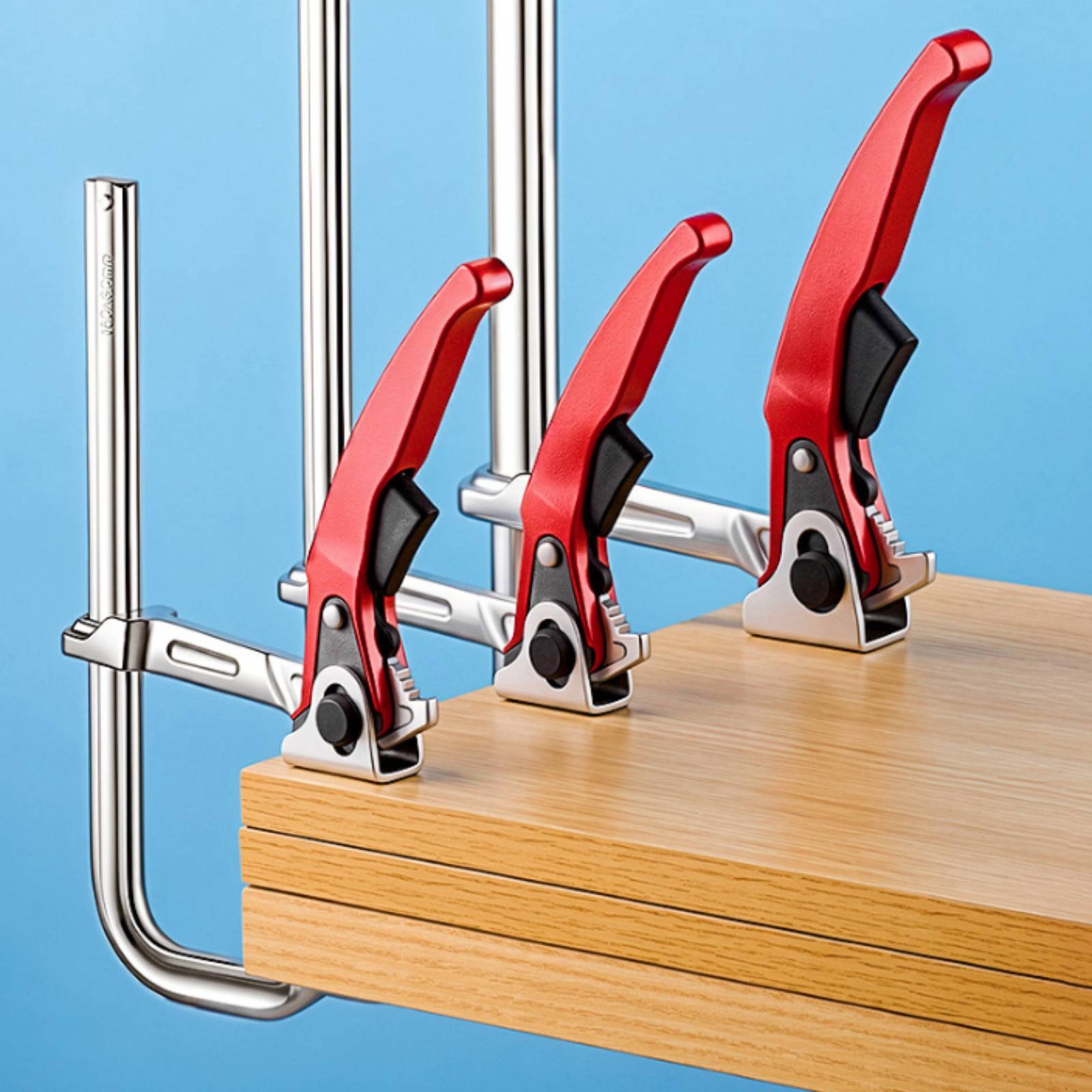 2개의 래칫 F 클램프, 산업용 목공 클램프, 두꺼운  - Tools For Woodworking Workshop 리뷰 및 가격
