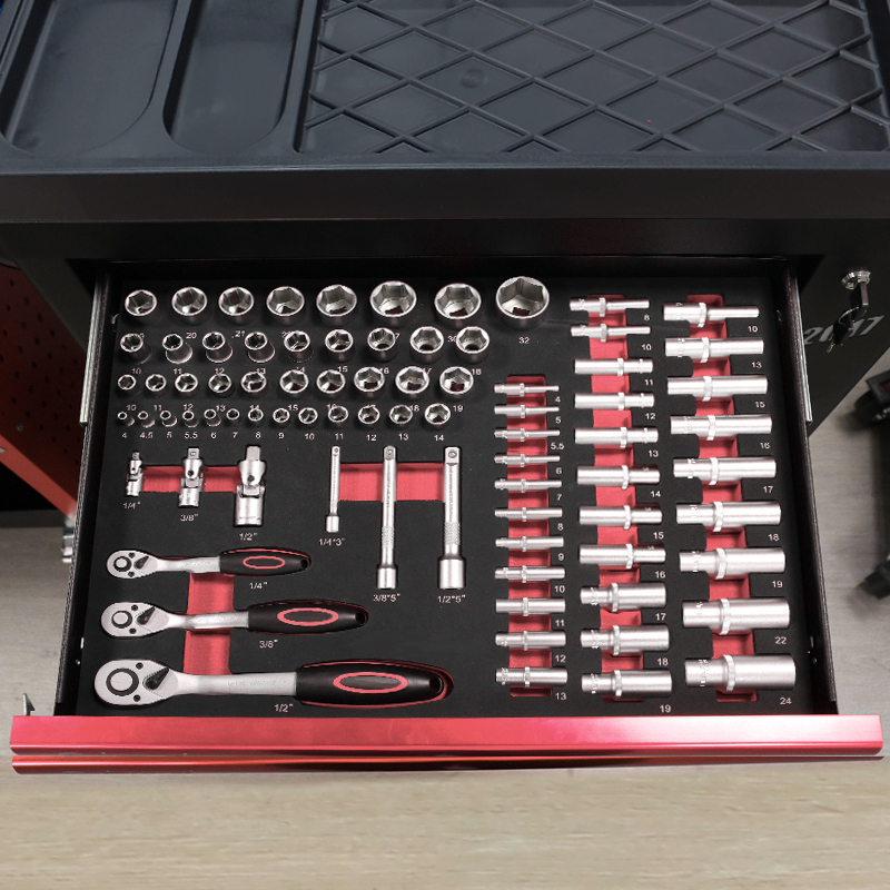 7단 서랍 공구 트롤리, 273개 EVA 폼 공구 세트 - Tools In Mechanic Workshop 리뷰 및 가격