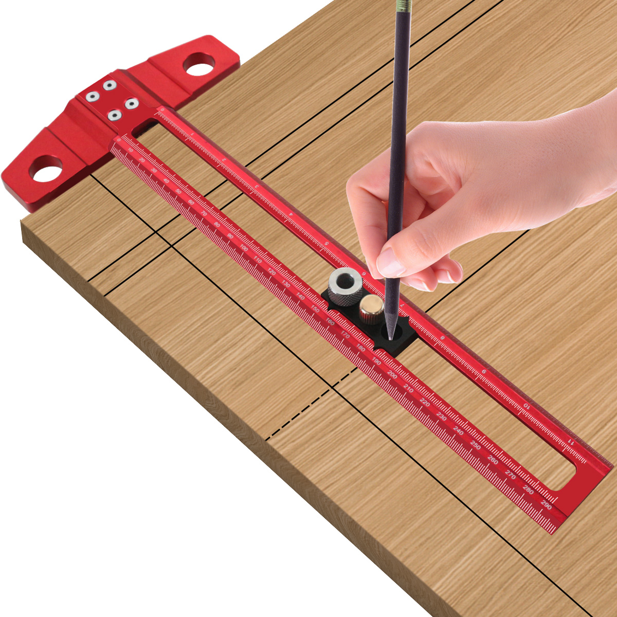 2 in 1 목공 드릴링 포지셔닝 T-스퀘어, 알루미늄 - Dowel Jig Kit 리뷰 및 가격