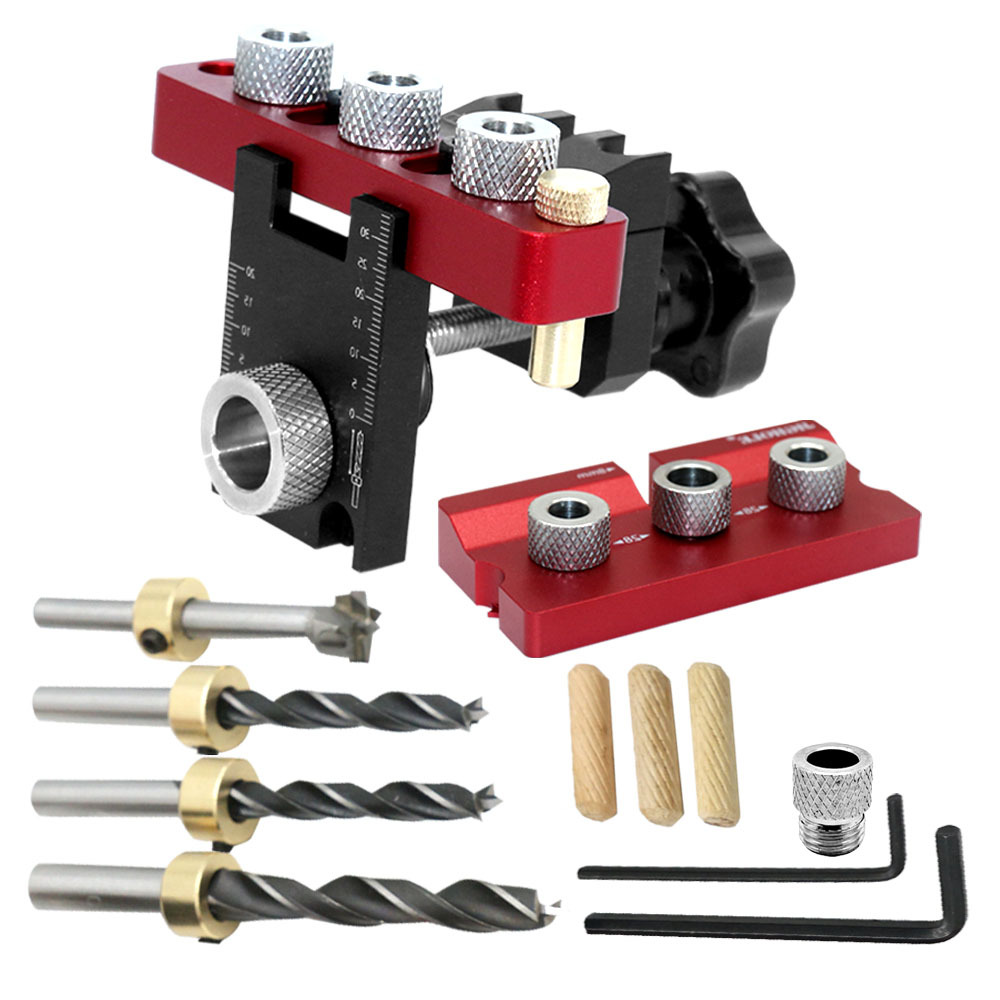 3 in 1 만능 다웰 및 포켓홀 지그 조절식 목재 구 - Dowel Jig Kit 리뷰 및 가격