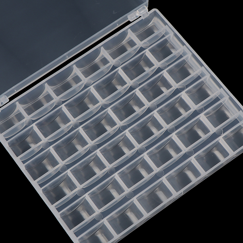 1pc 36 스풀 빈 보빈 보관 상자 재봉 액세서리 도 - Mechanical Workshop Tools And Equipment 리뷰 및 가격