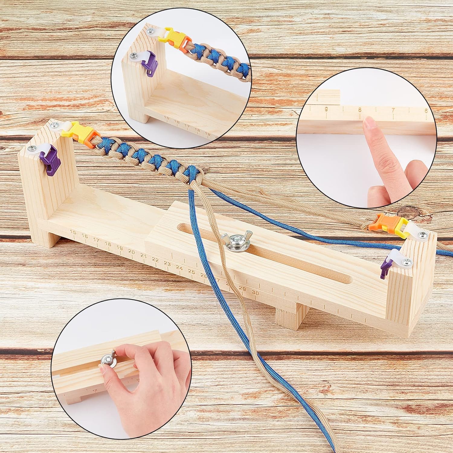 우드 파라코드 지그 팔찌 제작 키트, 낙하산 줄과 버클 - Dowel Jig Kit 리뷰 및 가격